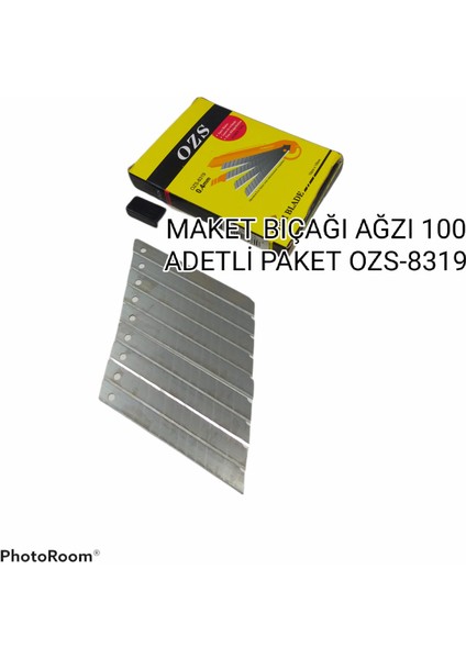 Maket Bıçağı Falçata Ağzı 1000 Adetli Paket