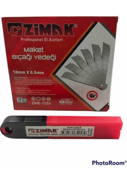 Maket Bıçağı Ağzı 100ADETLI Paket Geniş