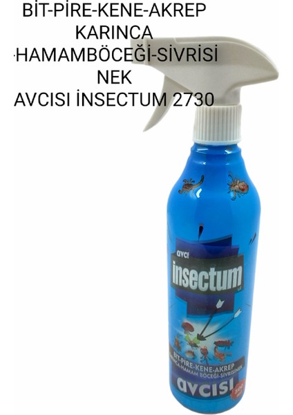 Insectum Bit Pire Kene Akrep Sivrisinek Avcısı 500ML 12 Adet