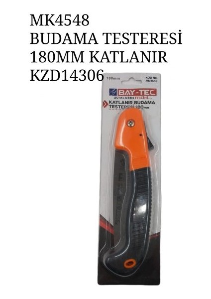 Bay-Tec Budama Testeresi 180MM -Katlanır