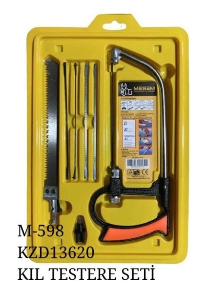 Meşem Kıl Testere Seti 6prç / M-598