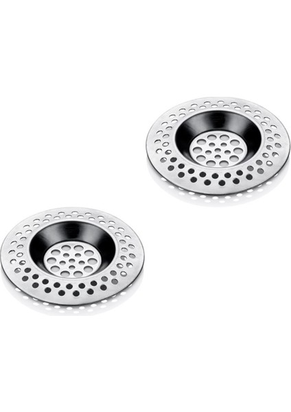 2 Li Mutfak Lavabo Süzgeci Paslanmaz Çelik 7 cm