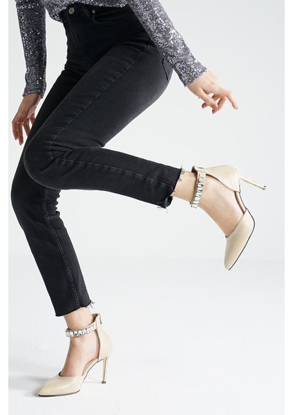 Rosalie Bej Renk Kadın Abiye Topuklu Ayakkabı fiyatları