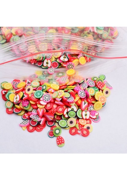 10000'Li Paket 3D Nail Art Meyve Dilimleri Polimer Kil Dıy Dilim Dekorasyon Gülümseme Tüy Tırnak Etiket Tırnak Takı Toptan | Nail Takı | 3D Tırnak Artfruit Fimo (Yurt Dışından) fiyatları