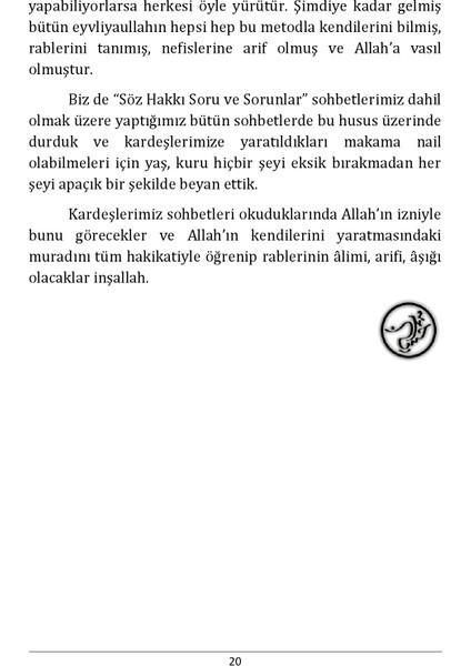Söz Hakkı Soru ve Sorunlara Allah'a ve Resulüne Göre Cevaplar 1 -Muhammed Hüseyin