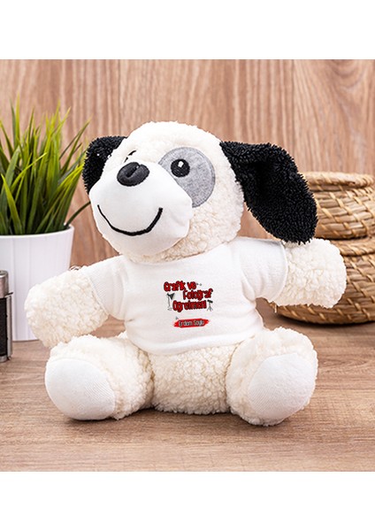 Kişiye Özel Grafik ve Fotoğraf Öğretmeni Peluş Köpek