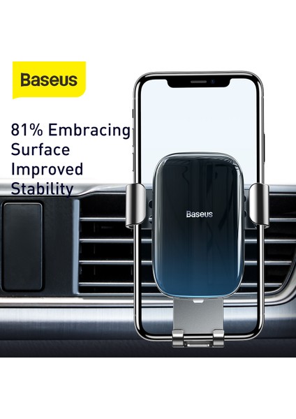Siyah Sır Yerçekimi Araç Montaj Braketi Aircon Vent Cep Telefonu iPhone 13 Için Pro Max Samsung Xiao Mi Huawei Klip Yaratıcı Aurora Navigasyon Tembel Braketi (Yurt Dışından) fırsatları
