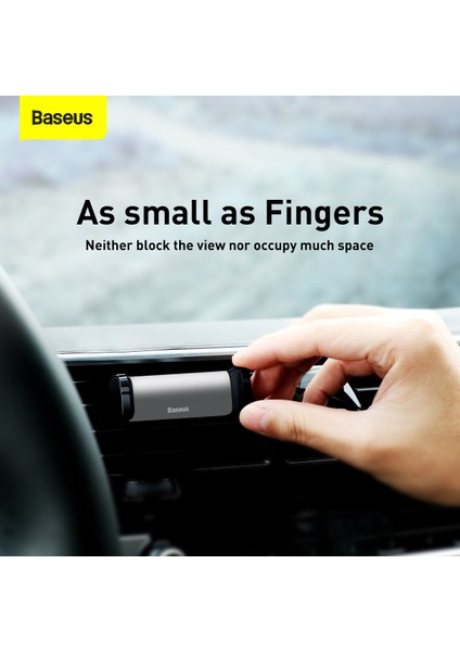 Gümüş Çelik Top Hava Çıkışı Mini Araç Montajı Aircon Vent Araç Tutucu iPhone 13 Pro Max 12 11 Samsung Huawei Xiaomi Araç Telefonu Tutucu Standı (Yurt Dışından) modelleri