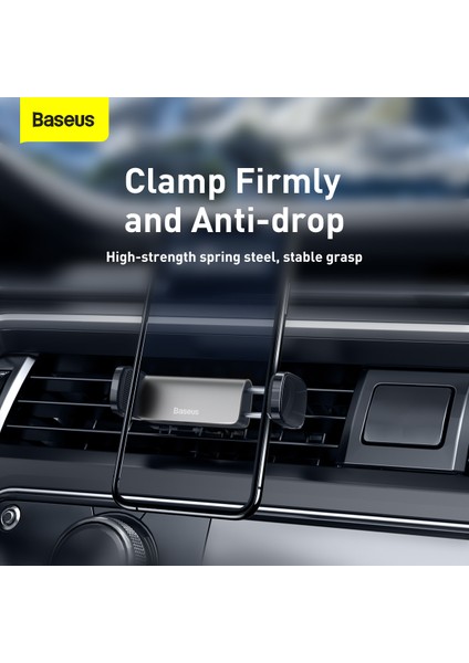 Gümüş Çelik Top Hava Çıkışı Mini Araç Montajı Aircon Vent Araç Tutucu iPhone 13 Pro Max 12 11 Samsung Huawei Xiaomi Araç Telefonu Tutucu Standı (Yurt Dışından) fırsatları