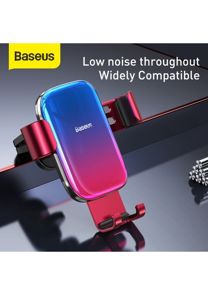 Pembe Sır Yerçekimi Araç Montaj Braketi Aircon Vent Cep Telefonu iPhone 13 Için Pro Max Samsung Xiao Mi Huawei Klip Yaratıcı Aurora Navigasyon Tembel Braketi (Yurt Dışından) fırsatları