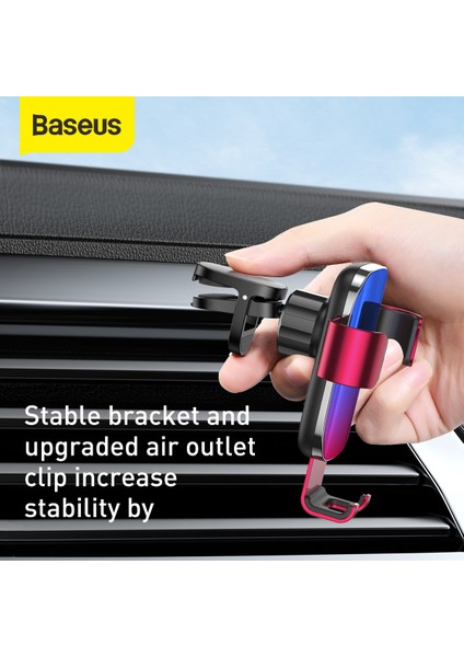 Pembe Sır Yerçekimi Araç Montaj Braketi Aircon Vent Cep Telefonu iPhone 13 Için Pro Max Samsung Xiao Mi Huawei Klip Yaratıcı Aurora Navigasyon Tembel Braketi (Yurt Dışından) indirimleri