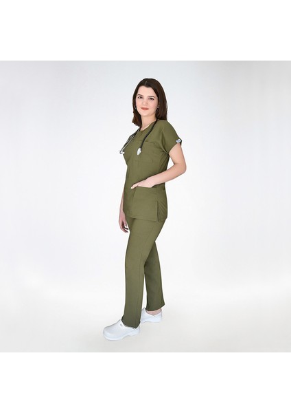 Haki Likralı Alt Üst Takım