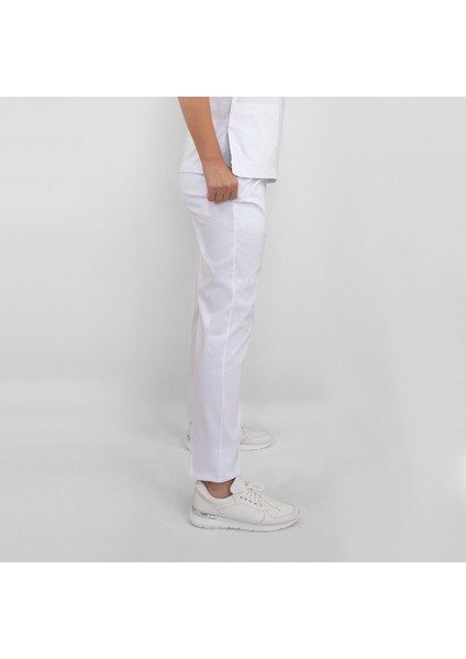 Beyaz Likralı Pantolon modelleri