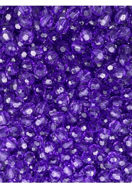 50GR 8mm Koyu Lila / Mor Petek Model Akrilik Boncuk,takı , Çanta Yapım Boncuğu (50GR,~200 Adet) fiyatları