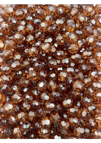 50GR 8mm Kahverengi Petek Model Akrilik Boncuk,takı , Çanta Yapım Boncuğu (50GR,~200 Adet) fiyatları
