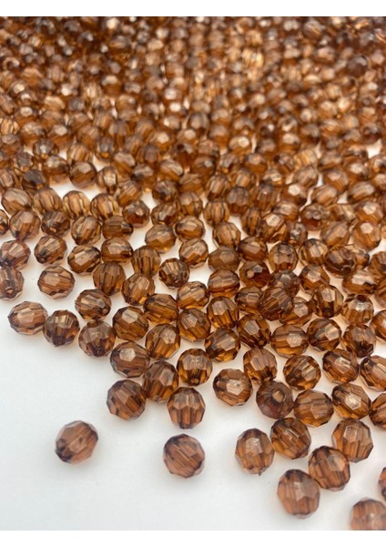 50GR 8mm Kahverengi Petek Model Akrilik Boncuk,takı , Çanta Yapım Boncuğu (50GR,~200 Adet) modelleri