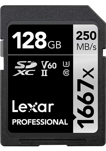 128GB Professional 1667X Uhs-Iı Sdxc Hafıza Kartı