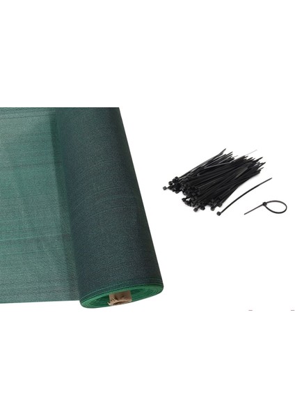 3X18 Metre %95 Gölgelik File Bahçe Duvarı Inşaat Otopark Çit Filesi Gölgeleme Filesi Duvar Kumaşı Tel Tülü Bağlama Kelepçeli