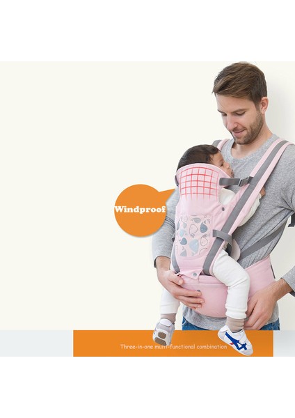 Ergonomik Bebek Taşıyıcı Bebek Bebek Hipsaat Bel Taşıyıcı Ön Bakan Ergonomik Kanguru Sling Bebek Seyahat 0 36M 20 Kg | Sırt Çantaları Ve Taşıyıcılar (Pembe) (Yurt Dışından)