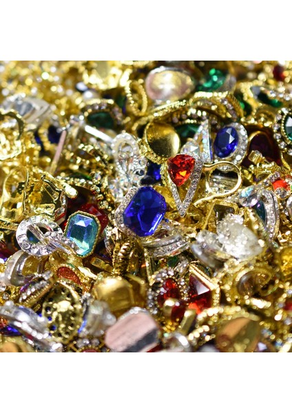 100'Lü Toptan Rastgele 3D Tırnak Rhinestones Nail Art Takı Japonya Süslemeleri En Kaliteli Kristal Manikür Elmas Takılar | Rhinestones & Süslemeler (Yurt Dışından) fiyatları