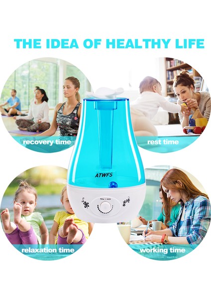Hava Nemlendirici Ultrasonik Aroma Difüzör Nemlendirici Ev Esansiyel Yağı Difüzör Mist Maker Sisleyici LED Lamba | Difüzör Softbox | Difüzör Carhumidifier Ac (Yurt Dışından) fırsatları
