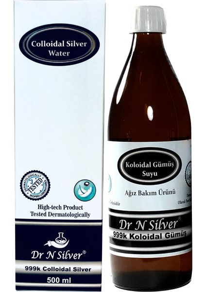 Kolloidal Altın Suyu (500ML) 40PPM & Dr N Silver Kolloidal Gümüş Suyu (500ML) 40PPM