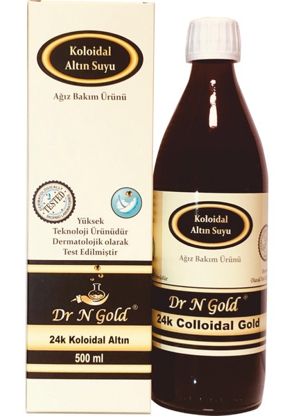Kolloidal Altın Suyu (500ML) 40PPM & Dr N Silver Kolloidal Gümüş Suyu (500ML) 40PPM
