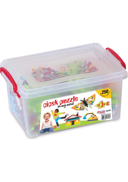 Çiçek Puzzle Küçük Box / 250 Parça