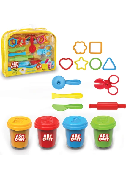 Fen Toys 03293 Geometrik Çantalı Hamur Set