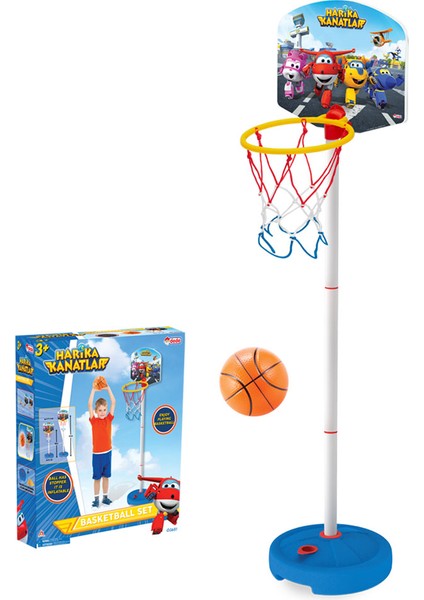 Harika Kanatlar Küçük Ayaklı Basketbol Pota Mavi