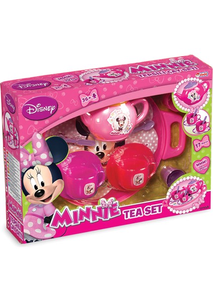 Minnie Mouse Tepsili Çay Seti