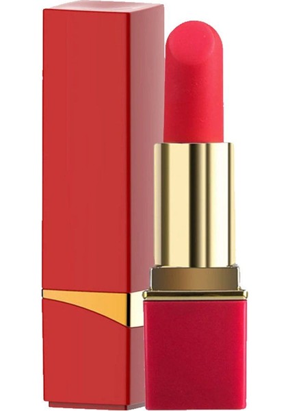 Trend Mağazam Trendmagazam Lipstick Red Usb Şarjlı 10 Mod Ruj Vibratör