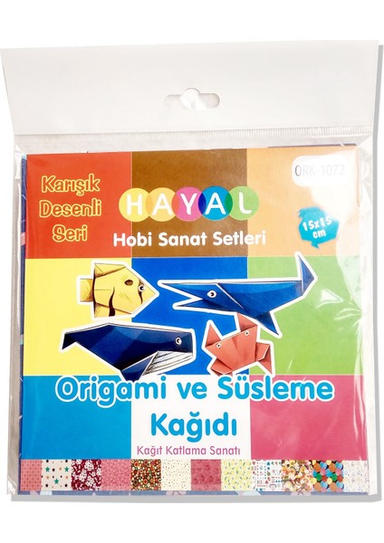 QuillingSeti Karışık Desenli Origami Kağıt Yapım Seti 1