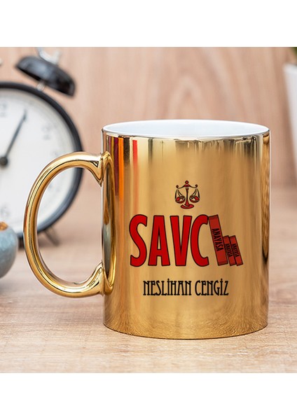 Kişiye Özel Savcı Gold Kupa Bardak