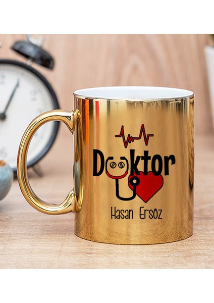 Kişiye Özel Doktor Gold Kupa Bardak