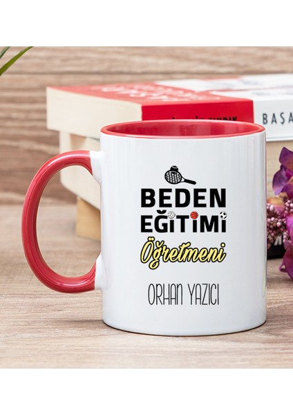 Kişiye Özel Beden Eğitimi Öğretmeni Kırmızı Kupa Bardak