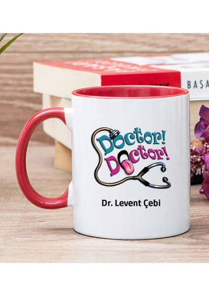 Kişiye Özel Doktor Doktor Kırmızı Kupa Bardak