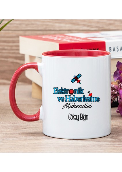 Kişiye Özel Elektronik Haberleşme Mühendisi Kırmızı Kupa Bardak
