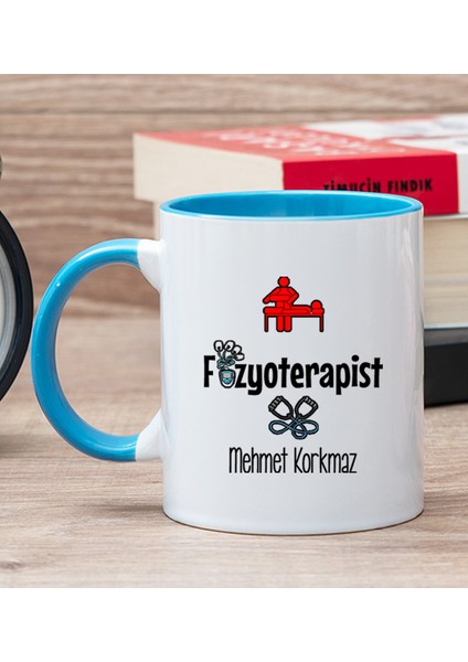 Kişiye Özel Fizyoterapist Mavi Kupa Bardak