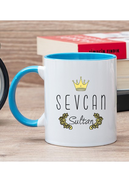Kişiye Özel Evimizin Sultanı Mavi Kupa Bardak