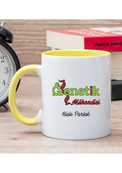 Kişiye Özel Genetik Mühendisi Sarı Kupa Bardak