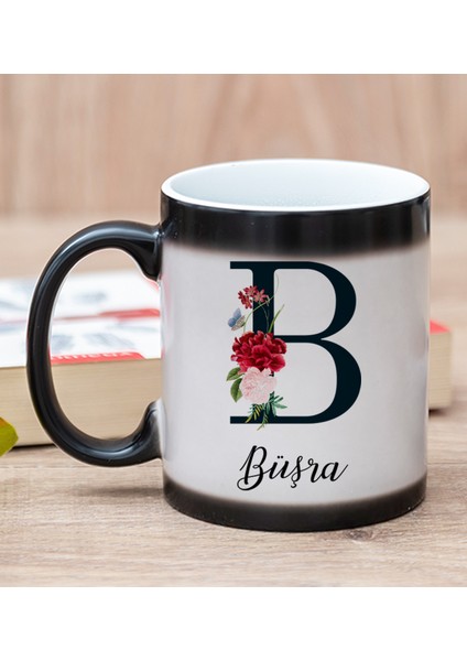 Kişiye Özel Baş Harfli ve İsimli Sihirli Kupa Bardak