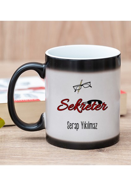 Kişiye Özel Sekreter Sihirli Kupa Bardak