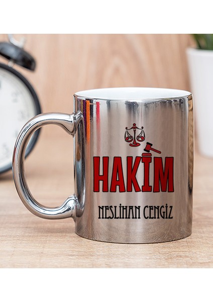 Kişiye Özel Hakim Silver Kupa Bardak
