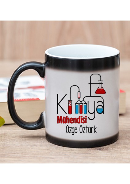 Kişiye Özel Kimya Mühendisi Sihirli Kupa Bardak