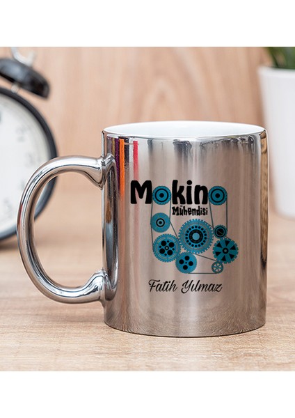 Kişiye Özel Makine Mühendisi Silver Kupa Bardak