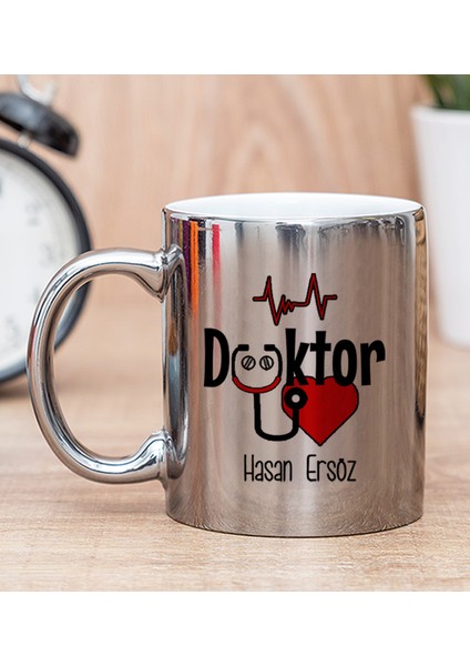 Kişiye Özel Doktor Silver Kupa Bardak