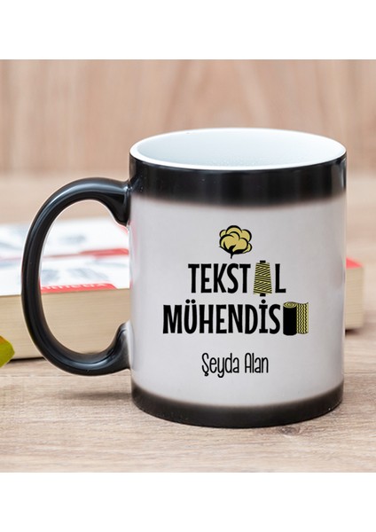 Kişiye Özel Tekstil Mühendisi Sihirli Kupa Bardak