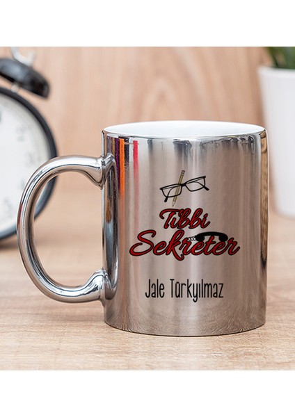 Kişiye Özel Tıbbi Sekreter Silver Kupa Bardak