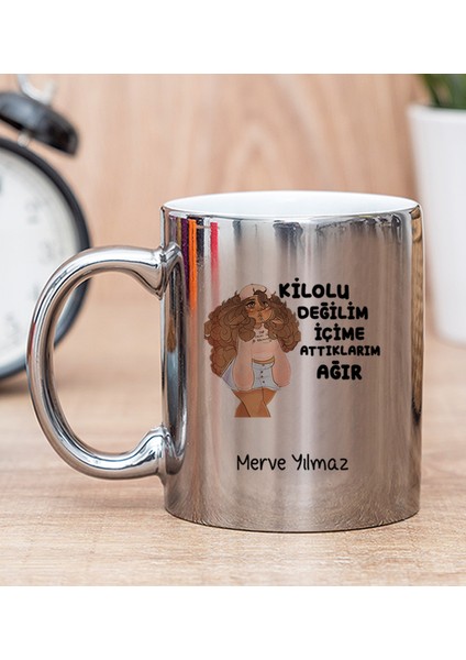Kişiye Özel İçime Attıklarım Ağır Silver Kupa Bardak